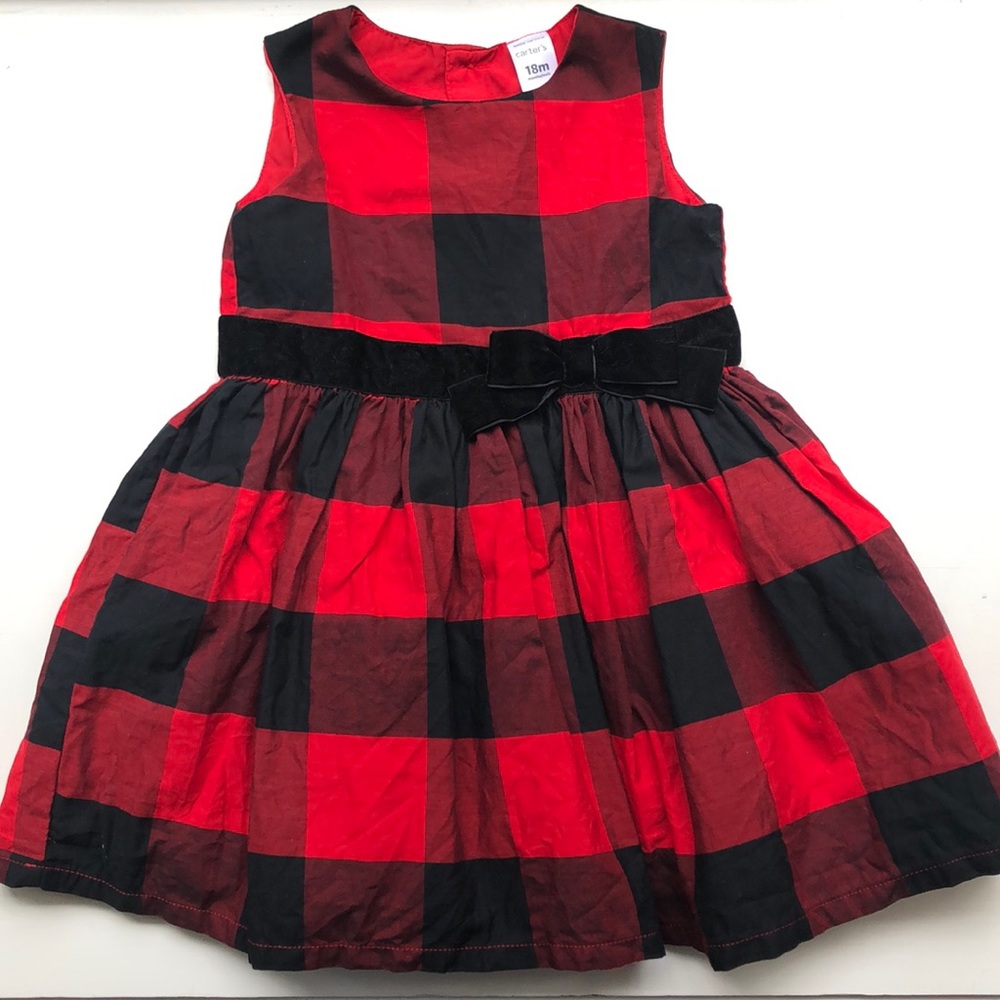 Carter’s Buffalo Plaid Special Occasion Dress 18m